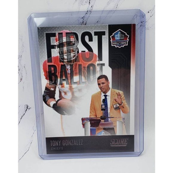 2022 Score First Ballot #FB-TG TONY GONZALEZ Kansas City Chiefs - Picture 1 of 4